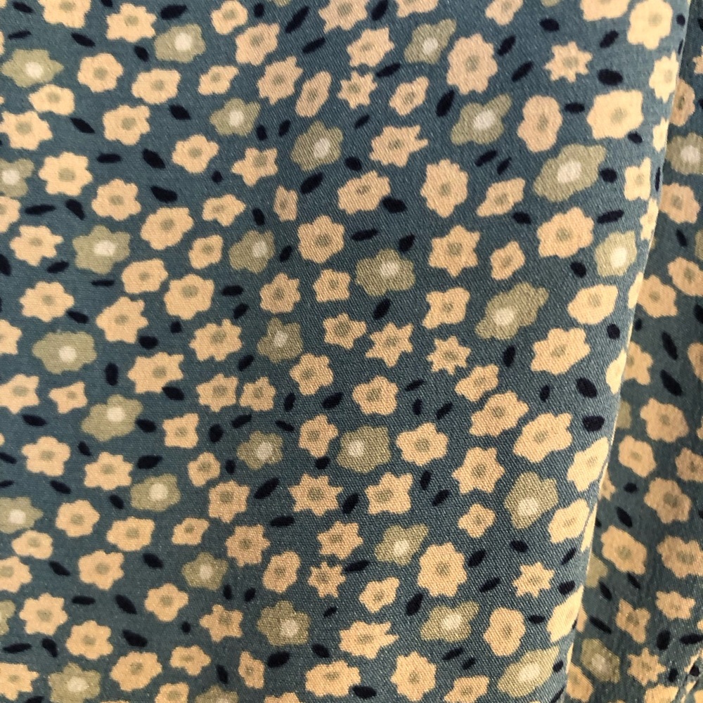Madewell Silk Ruffle Mini Floral Dress Blue Size XS - Picture 5 of 10